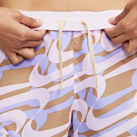 Nike Dri-FIT Icon Clash Tempo Luxe Women's Running Shorts Lilac DQ6117-530 - Picture 13 of 14